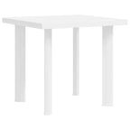 Gartentisch Weiß 80x75x72 cm Kunststoff
