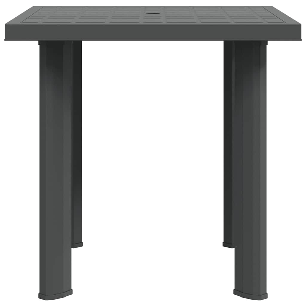 Gartentisch Anthrazit 80x75x72 cm Kunststoff