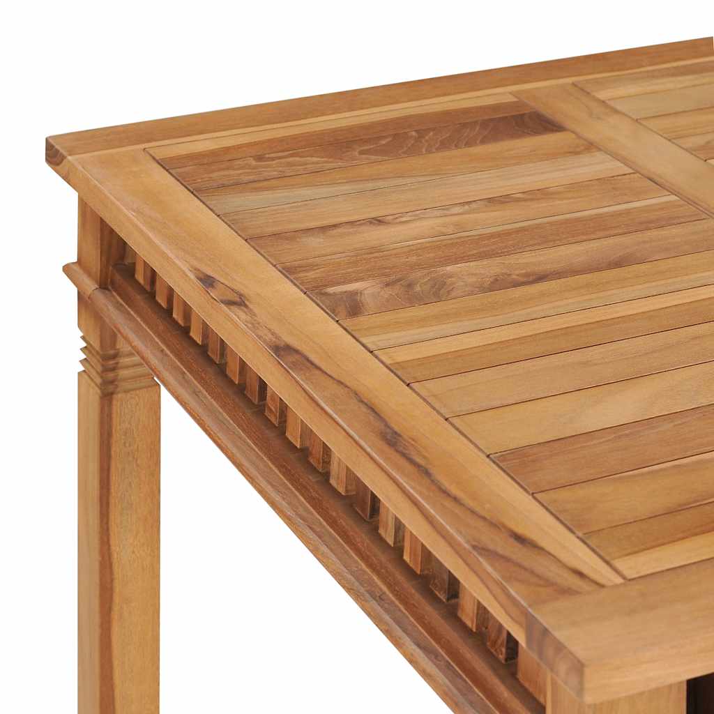 Garten-Esstisch 80x80x80 cm Massivholz Teak