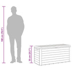 Gartentruhe Braun 116x44x55 cm