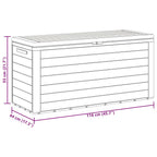 Gartenbox Anthrazit 116x44x55 cm