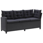 Gartenmöbel-Sets Schwarz Poly-Rattan