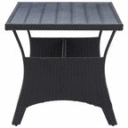 Gartenmöbel-Sets Schwarz Poly-Rattan