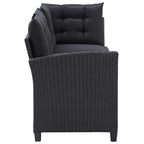 Gartenmöbel-Sets Schwarz Poly-Rattan