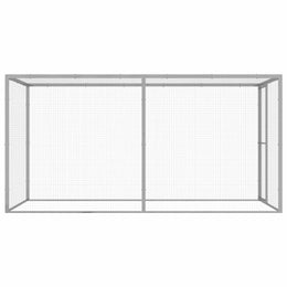 vidaXL Katzenkäfig 3x1,5x1,5 m Verzinkter Stahl