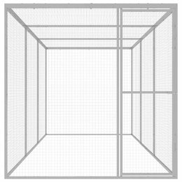 vidaXL Katzenkäfig 4,5x1,5x1,5 m Verzinkter Stahl