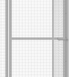 vidaXL Katzenkäfig 4,5x1,5x1,5 m Verzinkter Stahl