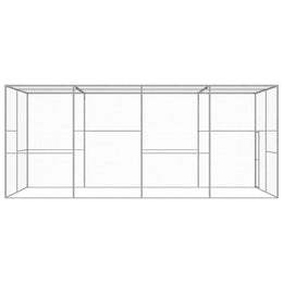 vidaXL Katzenkäfig 6x3x2,5 m Verzinkter Stahl