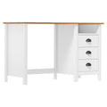 Schreibtisch Hill mit 3 Schubladen 120x50x74 cm Kiefernholz