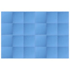 Bodenmatten 24 Stk. 8,64 m² EVA-Schaumstoff Blau