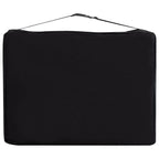 Massageliege Klappbar 4-Zonen Aluminiumgestell Schwarz und Rosa