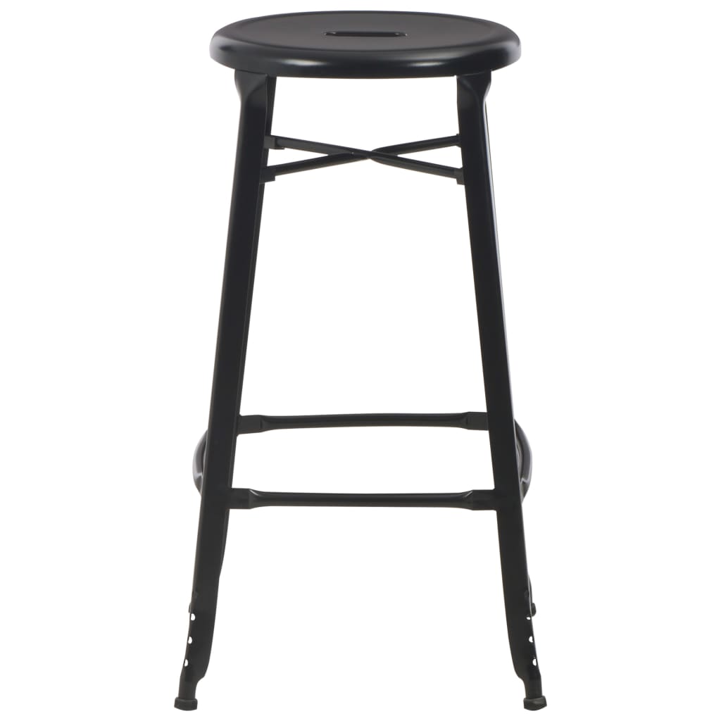 Barhocker 6 Stk. Schwarz Stahl
