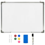 Magnetisches Whiteboard Weiß 90 x 60 cm Stahl