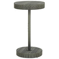 Gartentisch Grau 60,5x106 cm Poly Rattan