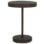 Gartentisch Braun 75,5x106 cm Poly Rattan