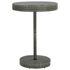 Gartentisch Grau 75,5x106 cm Poly Rattan
