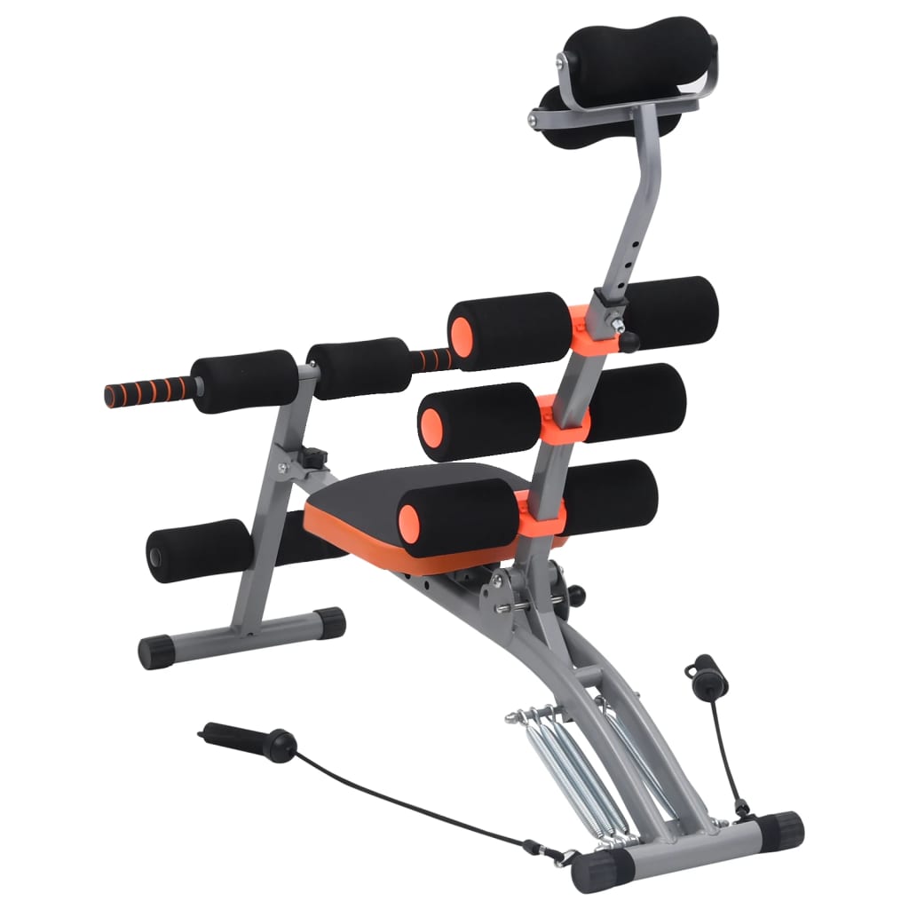 Bauchtrainer in L-Form mit Elastischen Bändern