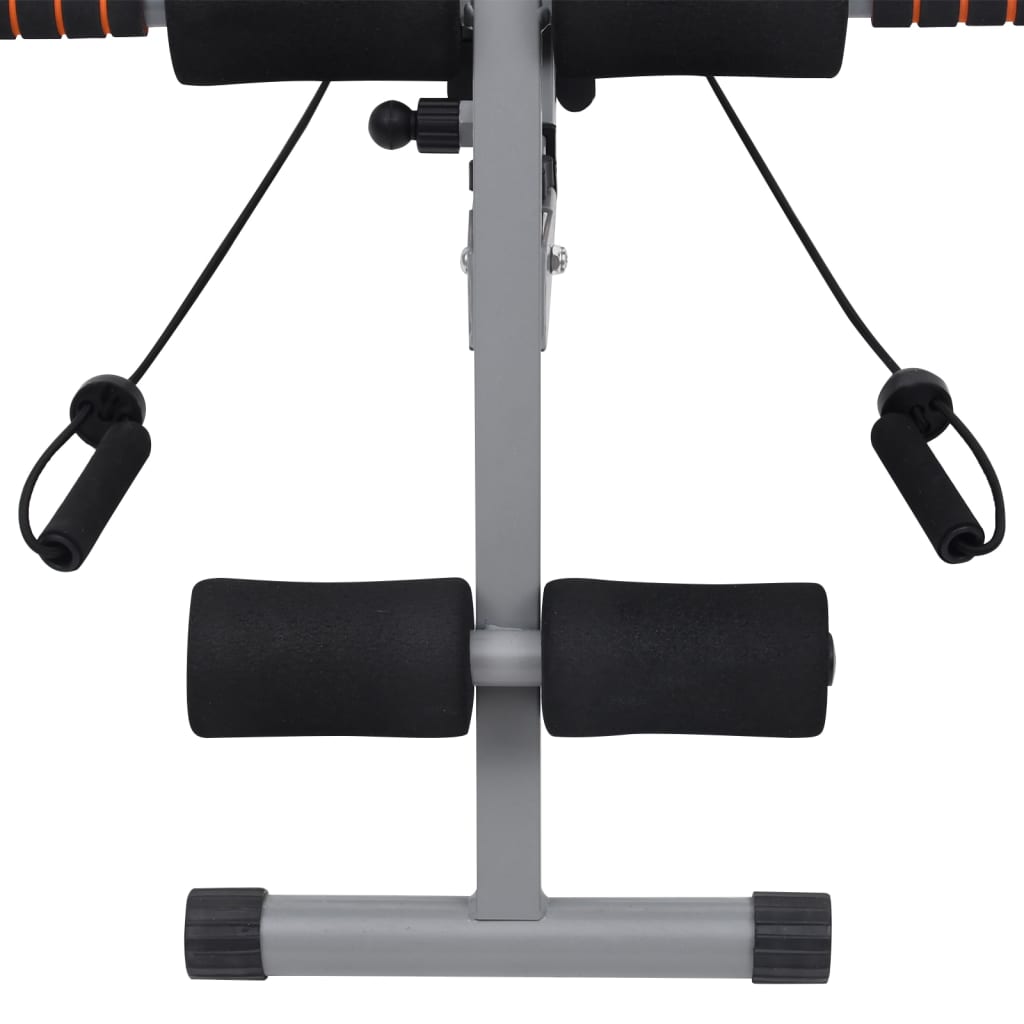 Bauchtrainer in L-Form mit Elastischen Bändern