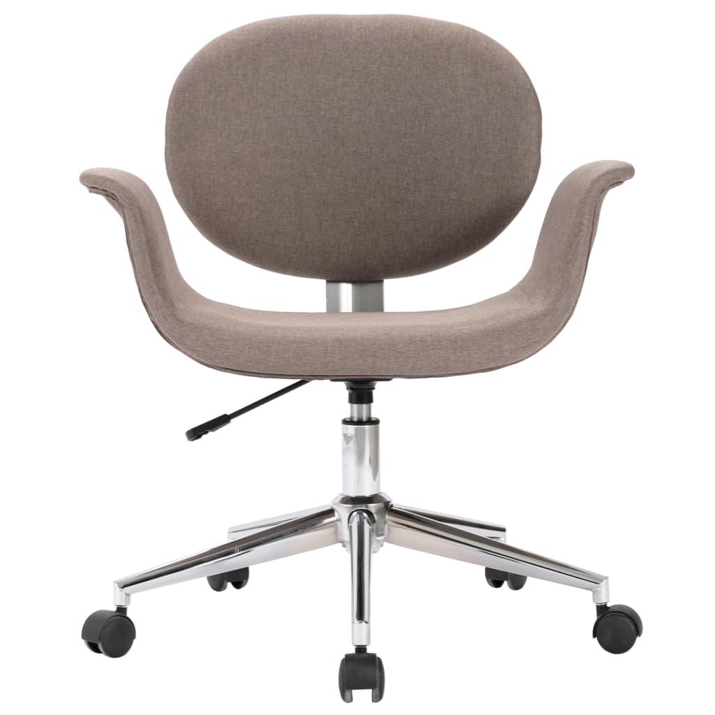 Esszimmerstühle 2 Stk. Drehbar Taupe Stoff