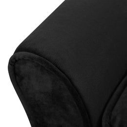 vidaXL Hundesofa Schwarz 57x34x36 cm Plüsch