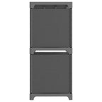 Würfel-Regal 5 Fächer Grau 103x30x72,5 cm Stoff