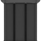 Würfelregal mit 9 Boxen Grau 103x30x107,5 cm Stoff