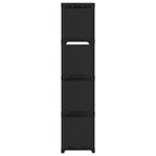 Würfel-Regal 12 Fächer Schwarz 103x30x141 cm Stoff