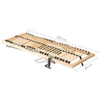 Lattenrost Elektrisch mit 28 Latten 7 Zonen 80x200 cm