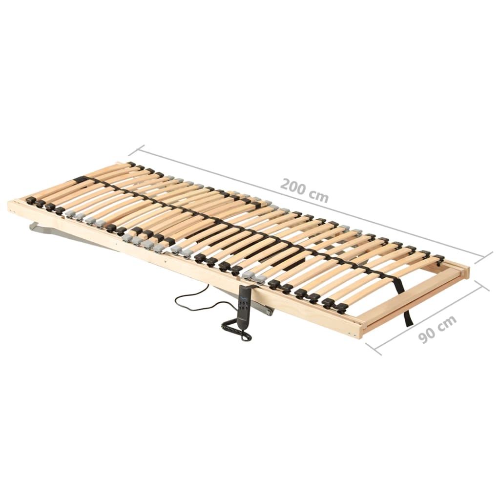 Lattenrost Elektrisch mit 28 Latten 7 Zonen 90x200 cm