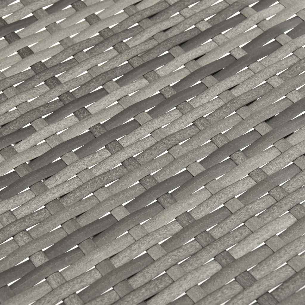 Gartenstühle Stapelbar 4 Stk. Grau Poly Rattan