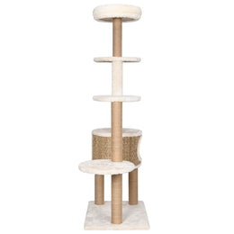 vidaXL Katzen-Kratzbaum mit Luxuriösem Kissen 148 cm Seegras