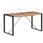 Esstisch 140x70x75 cm Massivholz