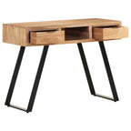 Schreibtisch 107x45x79 cm Massivholz Akazie Lebendige Kanten
