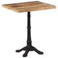 Bistrotisch 60x60x77 cm Raues Mangoholz