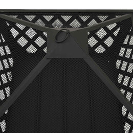 Feuerstelle mit Schürhaken 64 cm XXL Stahl