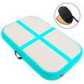 Aufblasbare Gymnastikmatte mit Pumpe 60x100x10 cm PVC Grün