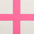 Aufblasbare Gymnastikmatte mit Pumpe 500x100x15 cm PVC Rosa