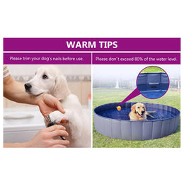 vidaXL Hundepool Faltbar Blau 200x30 cm PVC