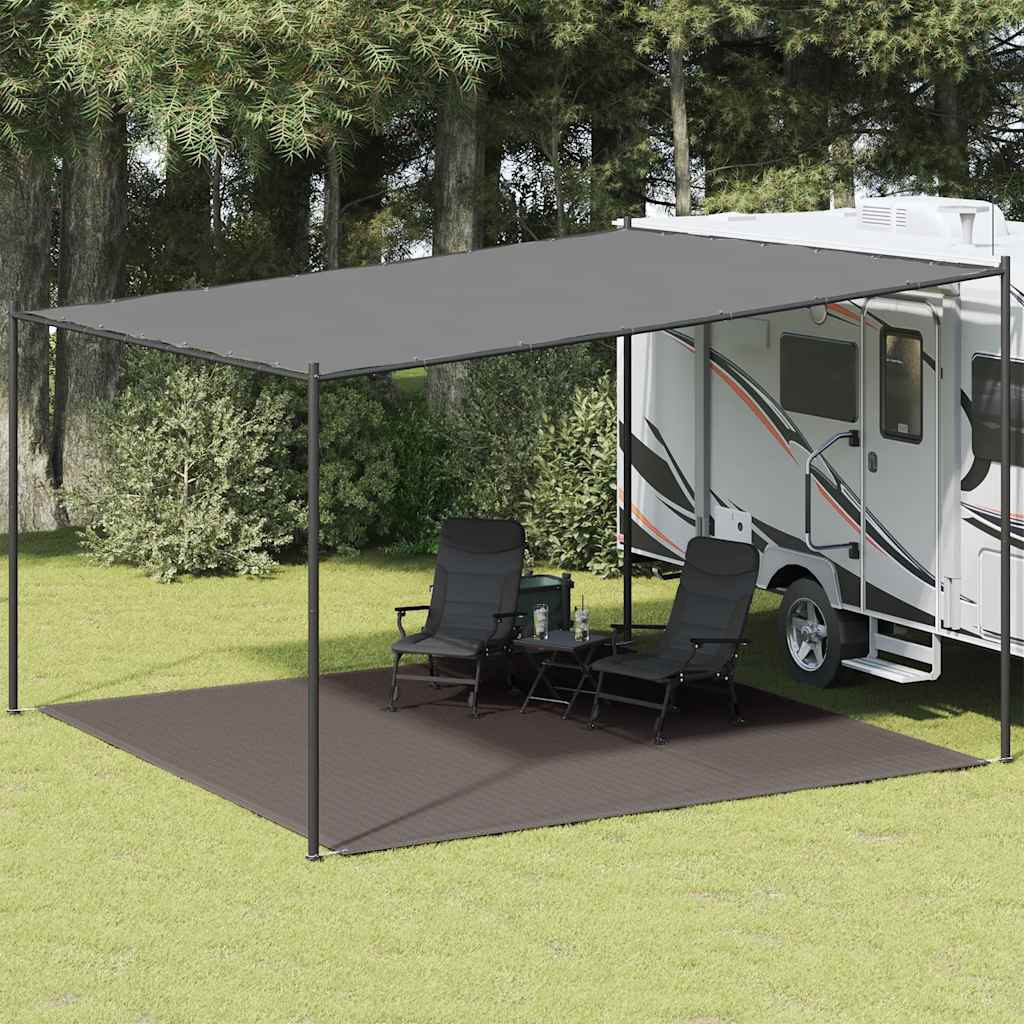 Zeltteppich 400x400 cm Anthrazit