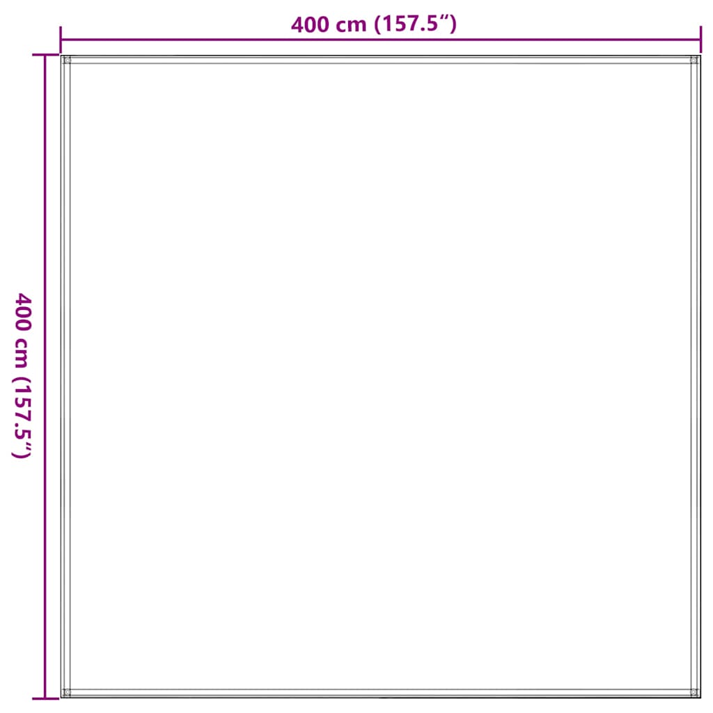 Zeltteppich 400x400 cm Dunkelgrün HDPE