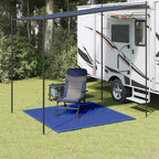 Zeltteppich 200x200 cm Blau HDPE