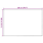 Zeltteppich 400x600 cm Blau HDPE