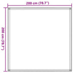 Zeltteppich 200x200 cm Taupe
