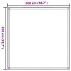 Zeltteppich 200x200 cm Beige