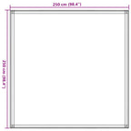 Zeltteppich Beige 250x250 cm HDPE