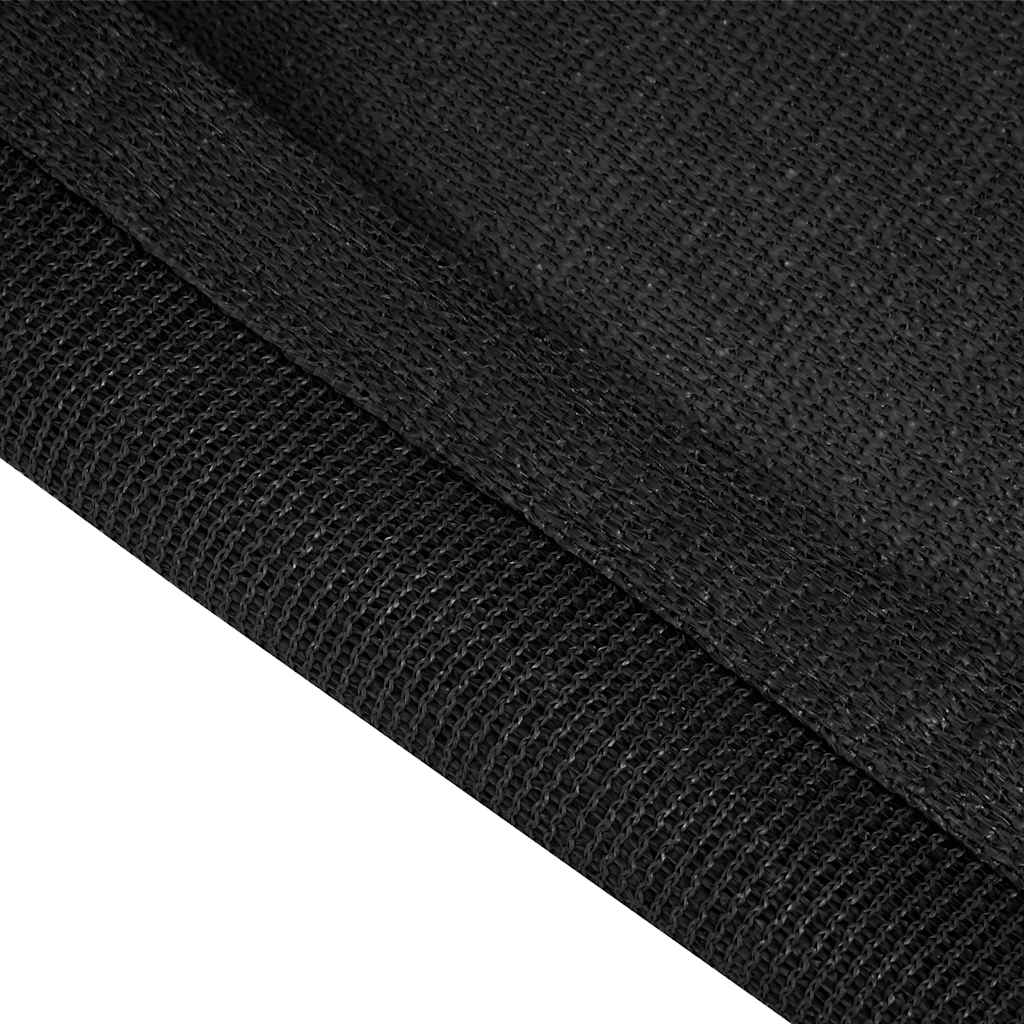 Zeltteppich 400x600 cm Schwarz