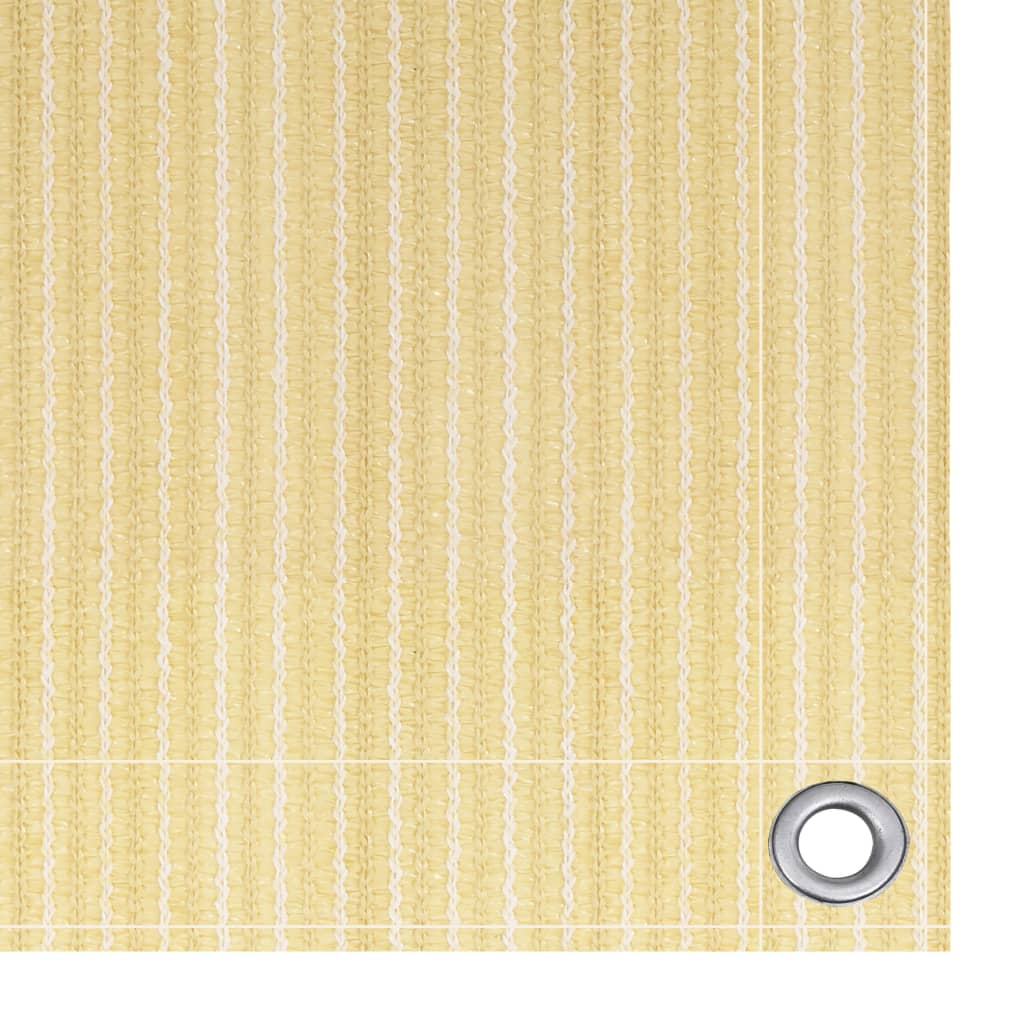 Balkon-Sichtschutz Beige 75x600 cm HDPE