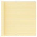 Balkon-Sichtschutz Beige 90x500 cm HDPE