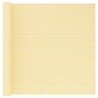 Balkon-Sichtschutz Beige 90x600 cm HDPE