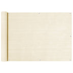 Balkon Sichtschutz Creme 75x400 cm HDPE